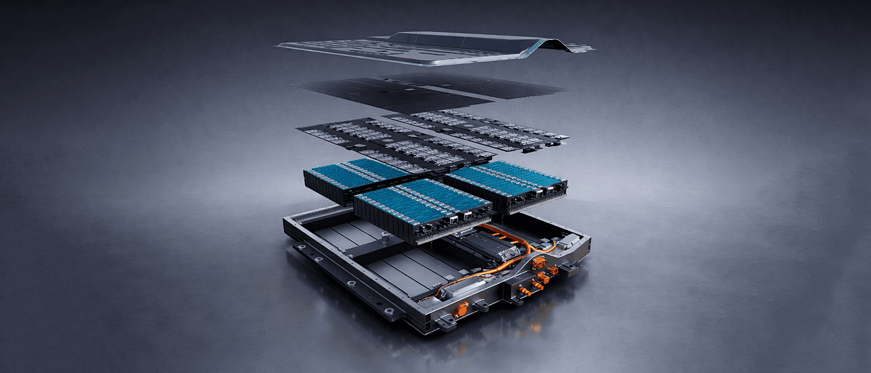 Схема компонентов тяговой батареи Lynk E-Motive