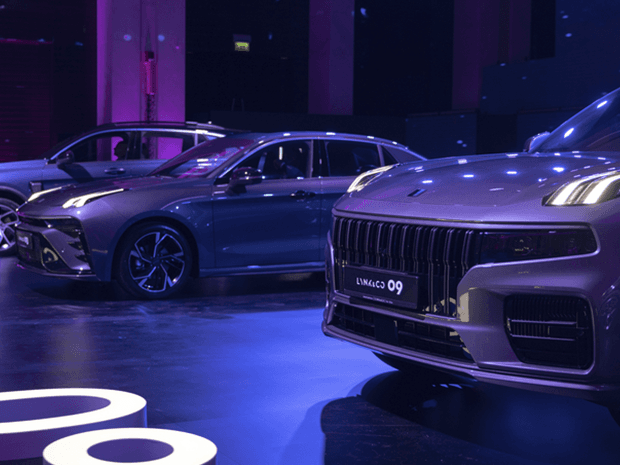 Автомобили Lynk & Co на презентации бренда